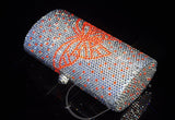 Bello Butterfly Crystal Clutch Bag - 14.5cm