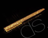 Gold Brick Swarovski Crystallized Long Ball Pen