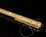 Gold Brick Swarovski Crystallized Long Ball Pen