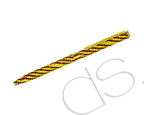 Twisted Stripe Swarovski Crystallized Long Ball Pen