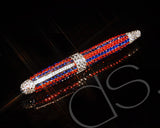 Belca Stripe Swarovski Crystallized Mid-Size Ball Pen