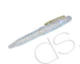 Classic Swarovski Crystallized Mid-Size Ball Pen - Silver