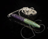 Compass Swarovski Crystallized Short Ball Pen (With Chain)