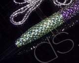 Compass Swarovski Crystallized Short Ball Pen (With Chain)