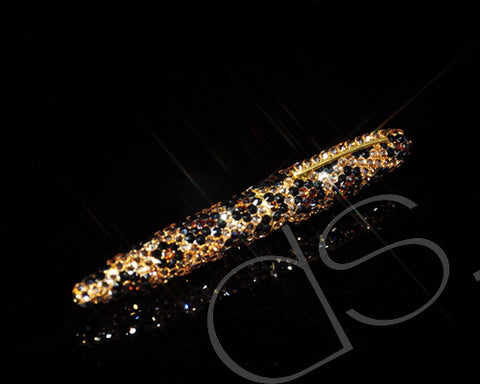 Leopardo Swarovski Crystallized Mid-Size Ball Pen