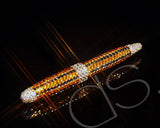 Zyla Stripe Bling Swarovski Crystal Ball Pen