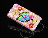 Decora Series iPhone 4 and 4S Crystal Case - Pink Butterfly