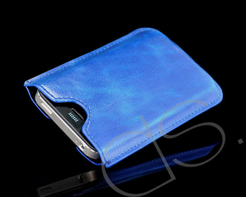 Droit Series iPhone 4 and 4S Leather Case - Blue