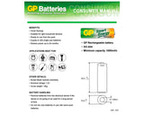 GP Rechargeable Smart Energy AA Batteries, 4 Count/Pack