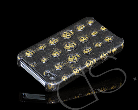 Halloween Series iPhone 4 and 4S Case - Gold Skull