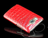 Krokodil Series HTC Desire HD Leather Case - Red