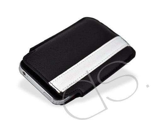 Lofty Series iPhone 4 and 4S Soft Pouch Case - Black