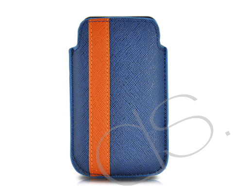 Lofty Series iPhone 4 and 4S Soft Pouch Case - Blue Orange