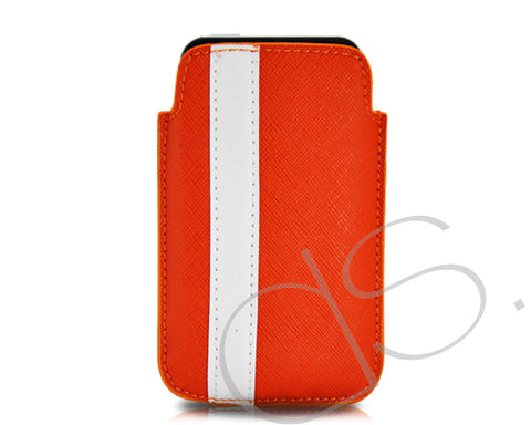 Lofty Series iPhone 4 and 4S Soft Pouch Case - Red White