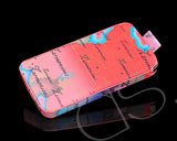 Map Series iPhone 4 and 4S Soft Pouch Case - Red