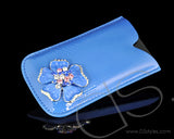 Mini Flower Series iPhone 4 and 4S Soft Pouch Case - Blue