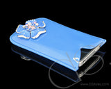 Mini Flower Series iPhone 4 and 4S Soft Pouch Case - Blue