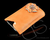 Mini Flower Series iPhone 4 and 4S Soft Pouch Case - Orange