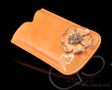 Mini Flower Series iPhone 4 and 4S Soft Pouch Case - Orange