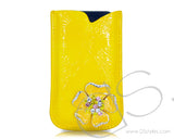 Mini Flower Series iPhone 4 and 4S Soft Pouch Case - Yellow