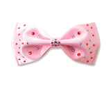 Swarovski Crystal Rhinestones  Pre-Tied Wedding Bow Tie for Men - Pink