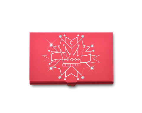 Princess Crown Bling Swarovski Crystal Card Case - Red