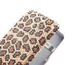 Leopardo Bling Swarovski Crystal Cigarette Case - Brown