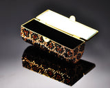 Leopardo Bling Swarovski Crystal Lipstick Case With Mirror