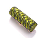 Classic Bling Swarovski Crystal Lipstick Case With Mirror – Green