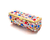 Colorato Bling Swarovski Crystal Lipstick Case With Mirror