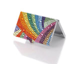 Rainbow Bling Swarovski Crystal Business Card Case