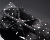 Swarovski Crystal Rhinestones Wedding Bow Tie for Men - Noble Black