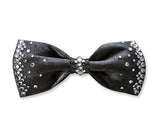 Men's Wedding Bow Tie with Swarovski Crystal - Dark Gray