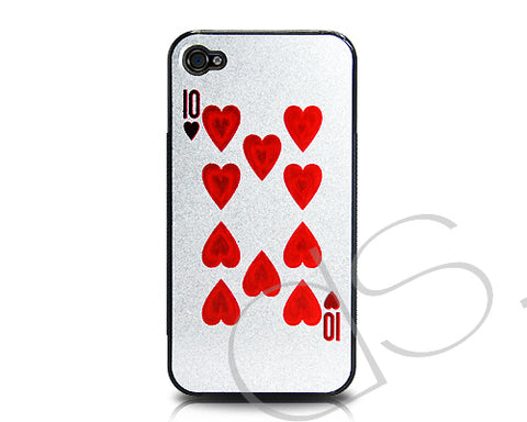 Poker Series iPhone 4 and 4S Case - Heart Ten