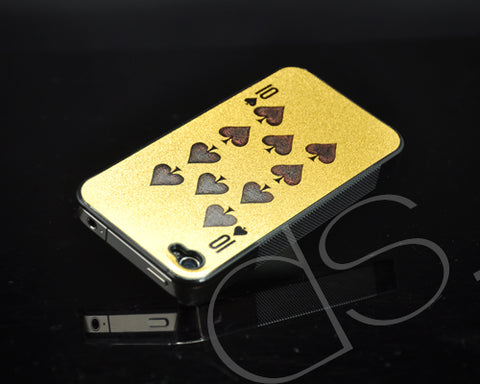 Poker Series iPhone 4 and 4S Case - Spade Ten