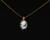 Cameo Necklace Costume Jewelry Gift for Women