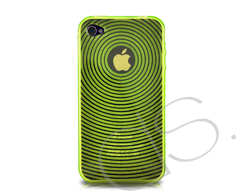 Swirling Series iPhone 4 and 4S Silicone Case - Yellow