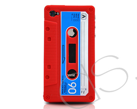 Tape Series iPhone 4 Silicone Case - Red