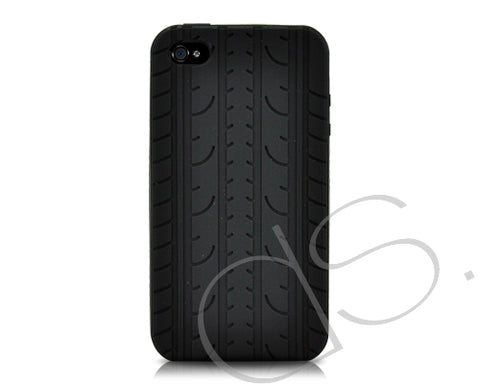 Wheel Series iPhone 4 Silicone Case - Black