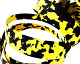 Camouflage Cycling Bike Handlebar Tape Wrap with 2 Bar Plug - Yellow