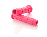 2 Pcs Simple Silicone Cycling Bike Handlebar Grips - Pink