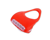 7 LED Silicone Safety Warning Bike LED Front Rear Flashlight