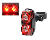3-Mode Adjustable Rear LED Bike Light - Red