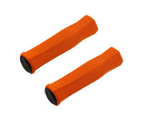 2 Pcs Soft Sponge Cycling Fixed Gear Bike Handlebar Grips - Orange