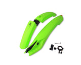 Mountain Bike Fenders with LED Light Adjustable Front and Rear Mudguard