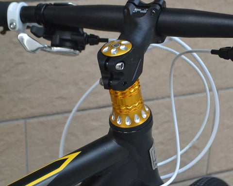 Cycling Bicycle Aluminum Bike Stem Cap Headset Top Cover 1-1/8''-Black