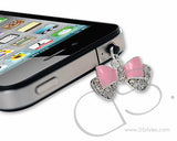 Crystal Headphone Jack Plug - Bow