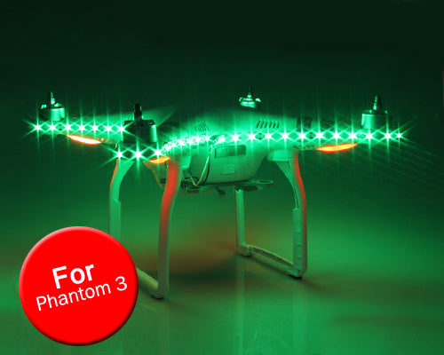 DJI Phantom 3 Quadcopter Decoration Light Strap LED Strip - Green
