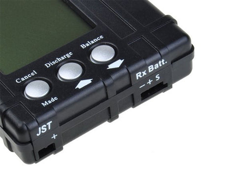 DJI 2S-6S LiPo Li-Fe Battery Balancer Voltage Tester Discharger -Black