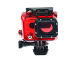 GoPro Waterproof Replacement Housing for Hero 3/ 3+/ 4 Camera - Red